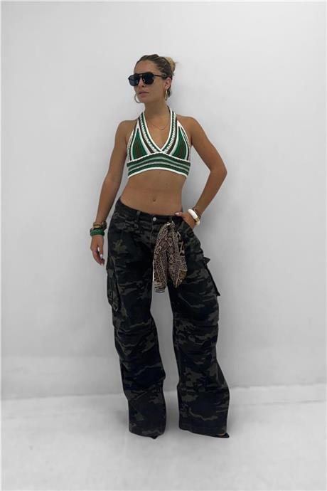 Jeans modello cargo CAMOUFLAGE